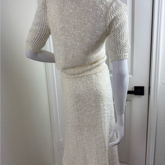 MARISA CHRISTINA VINTAGE V-neck henley sweater With Same Brand Skirt.  #181 - Picture 12 of 12
